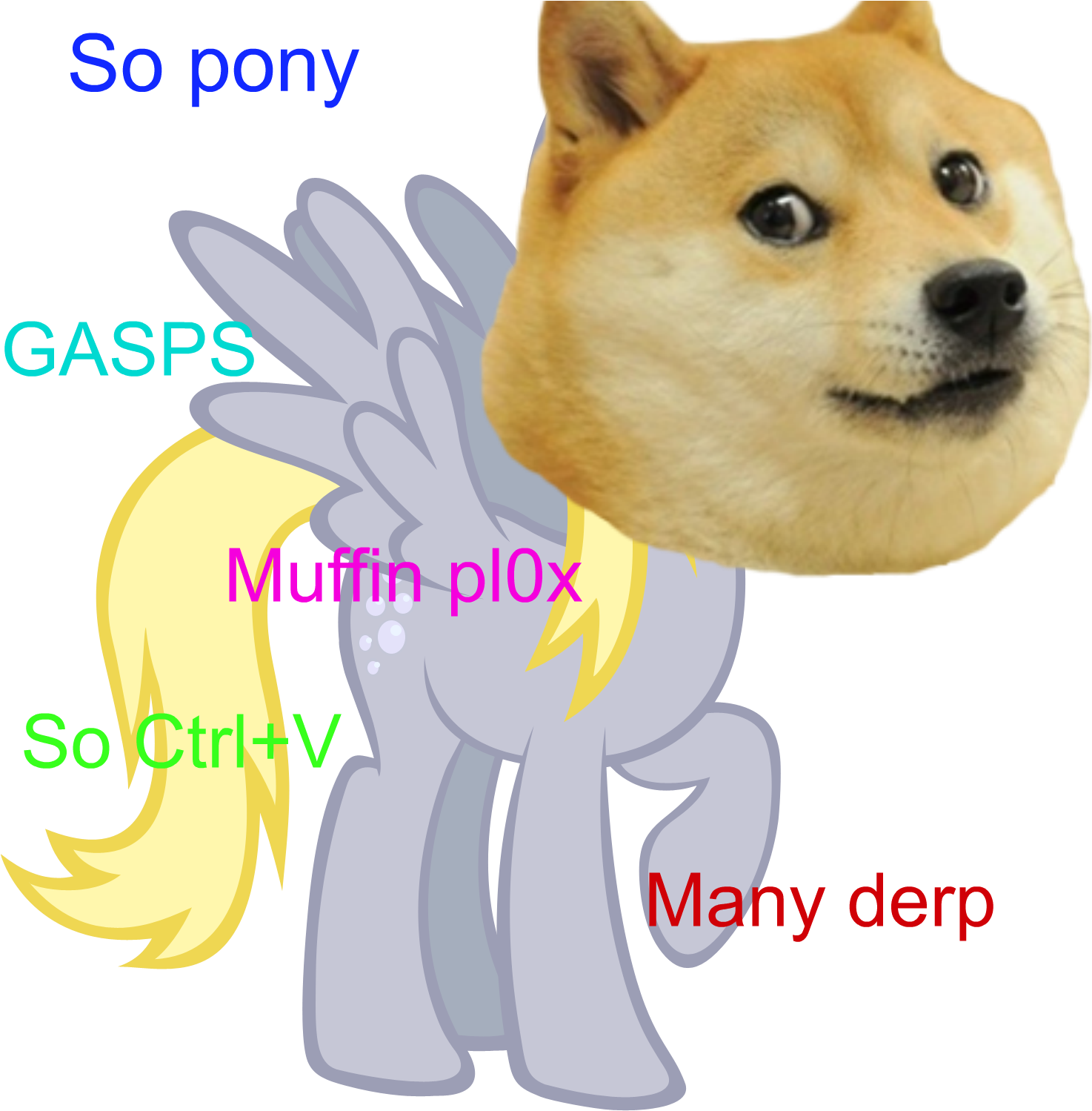 Download Derpy Doge PNG Image with No Background - PNGkey.com