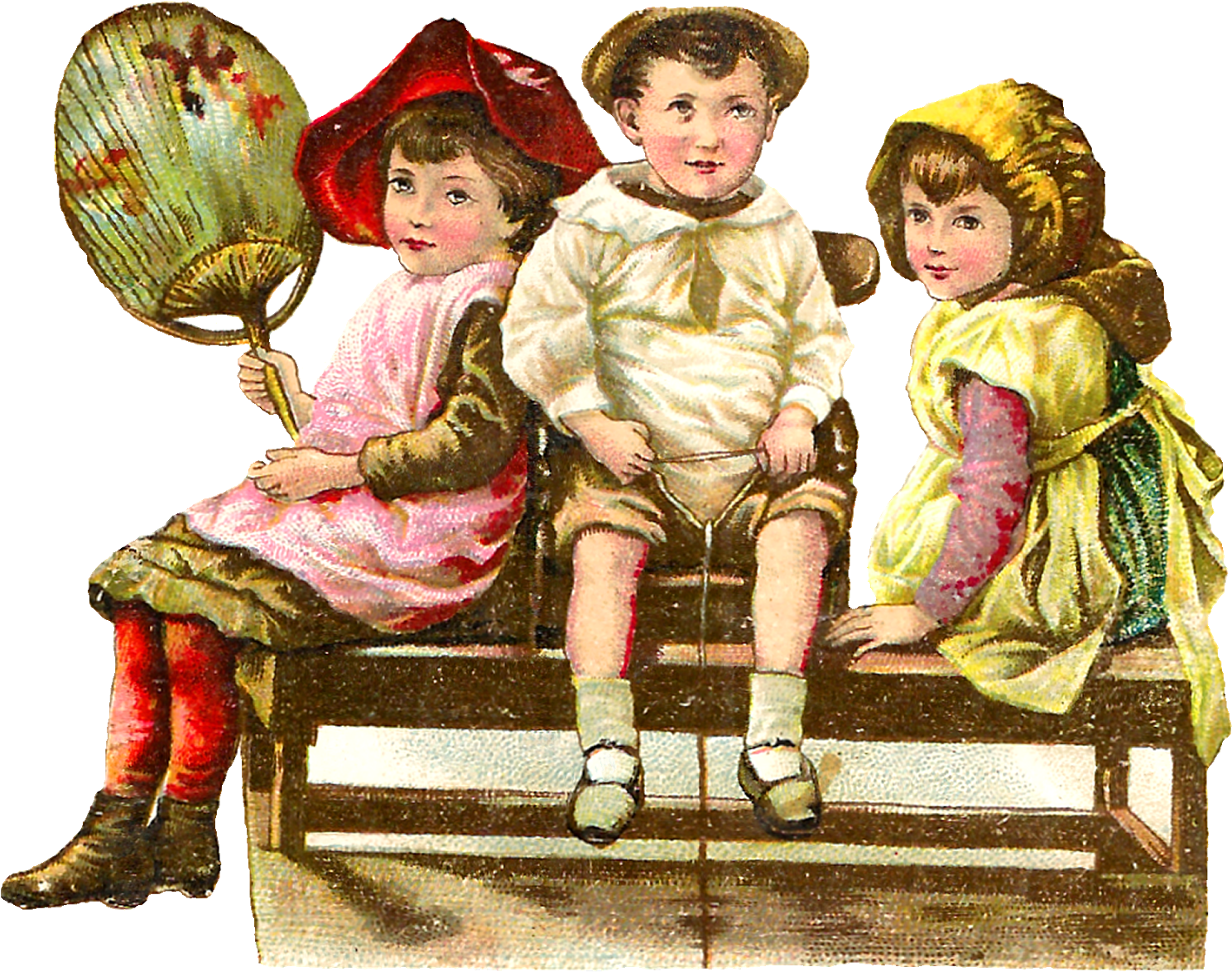 Victorian Children Clip Art Downloads (1600x1298), Png Download