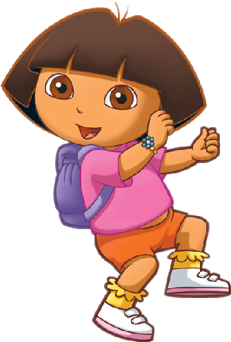 Download Dora Wearing Pink And White - Dora Transparent Background PNG ...