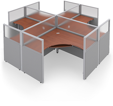Workstations - Cubicle (367x534), Png Download