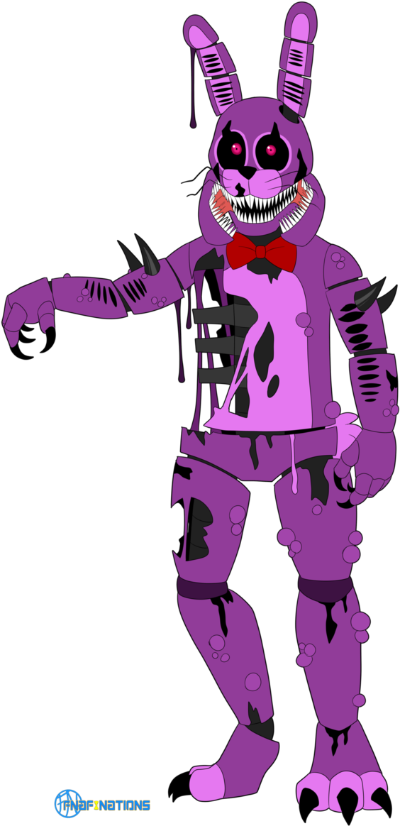 Twisted Bonnie By Fnafnations Pizza Sim, Fnaf Night - Free Transparent ...