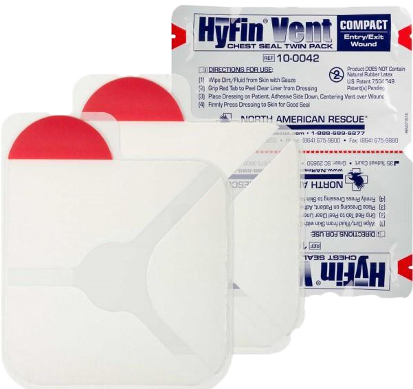 Nar Hyfin Vent Compact Chest Seal (720x576), Png Download