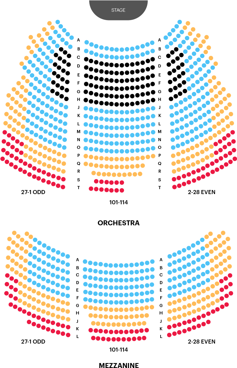 Download Broadhurst Theater Seating Chart PNG Image with No Background ...