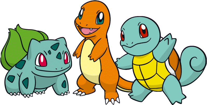 Download Pokemon Starters Png PNG Image with No Background - PNGkey.com