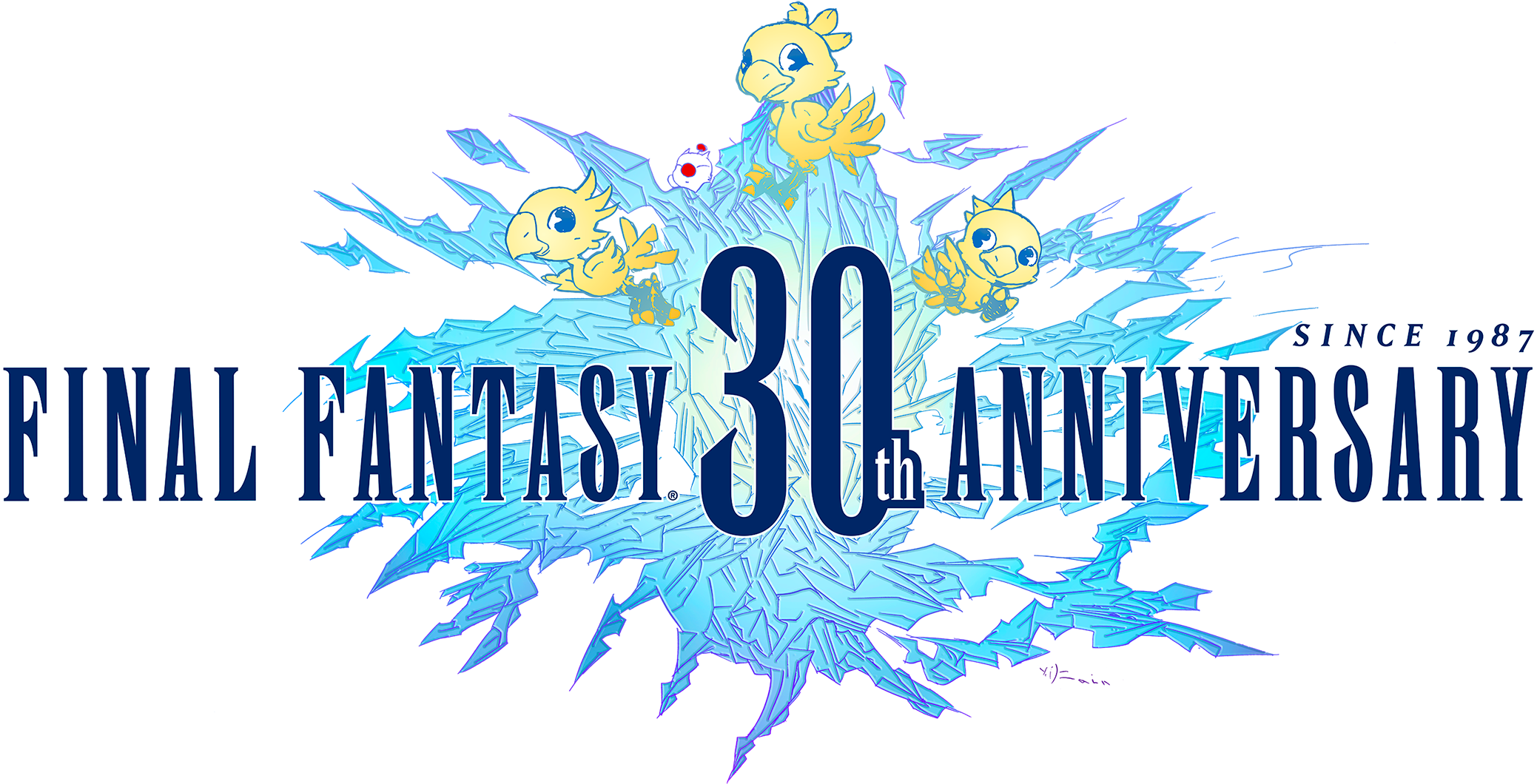 Since 1987 Pinal Fantasy An Ersary - Final Fantasy 30 Years (2242x1155), Png Download