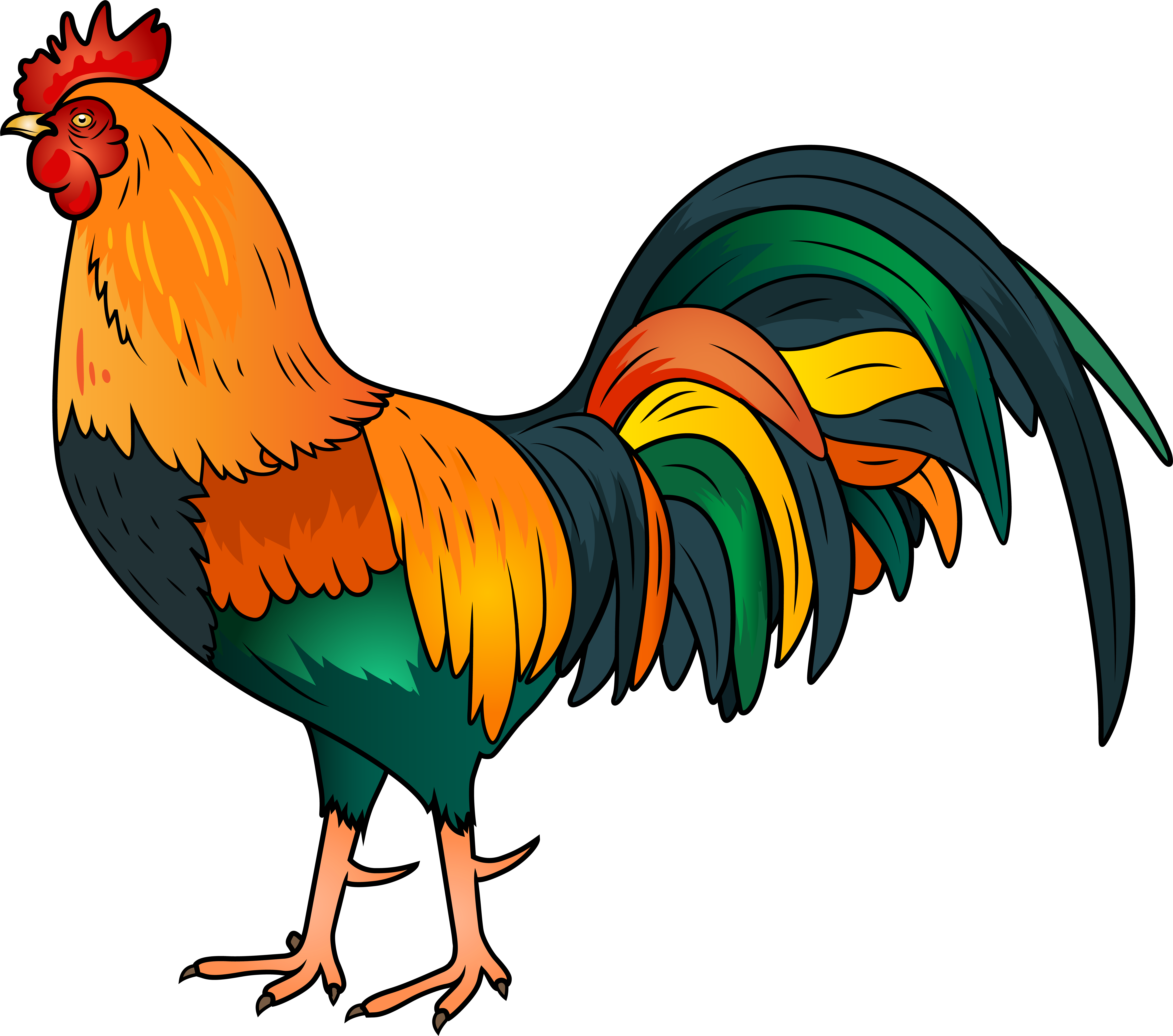 Rooster Png Clip Art Imageu200b Gallery Yopriceville (8000x7066), Png Download