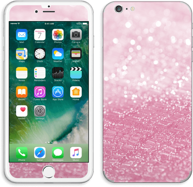 Download Pink Texture - Iphone 7 Silver Front Png PNG Image with No ...