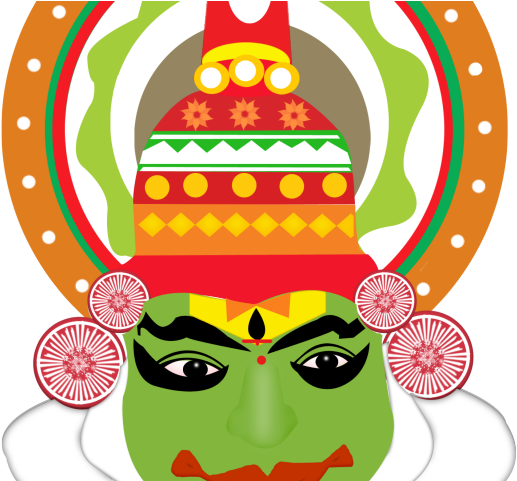 Download Masks Clipart Kerala Kathakali Drawing Png Image With No Background Pngkey Com