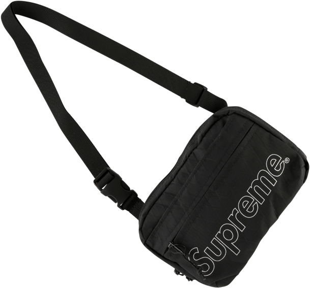 supreme fw18 black shoulder bag