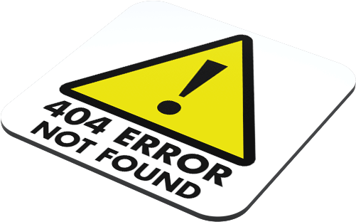 404 Error Not Found Coaster - Http 404 (500x500), Png Download