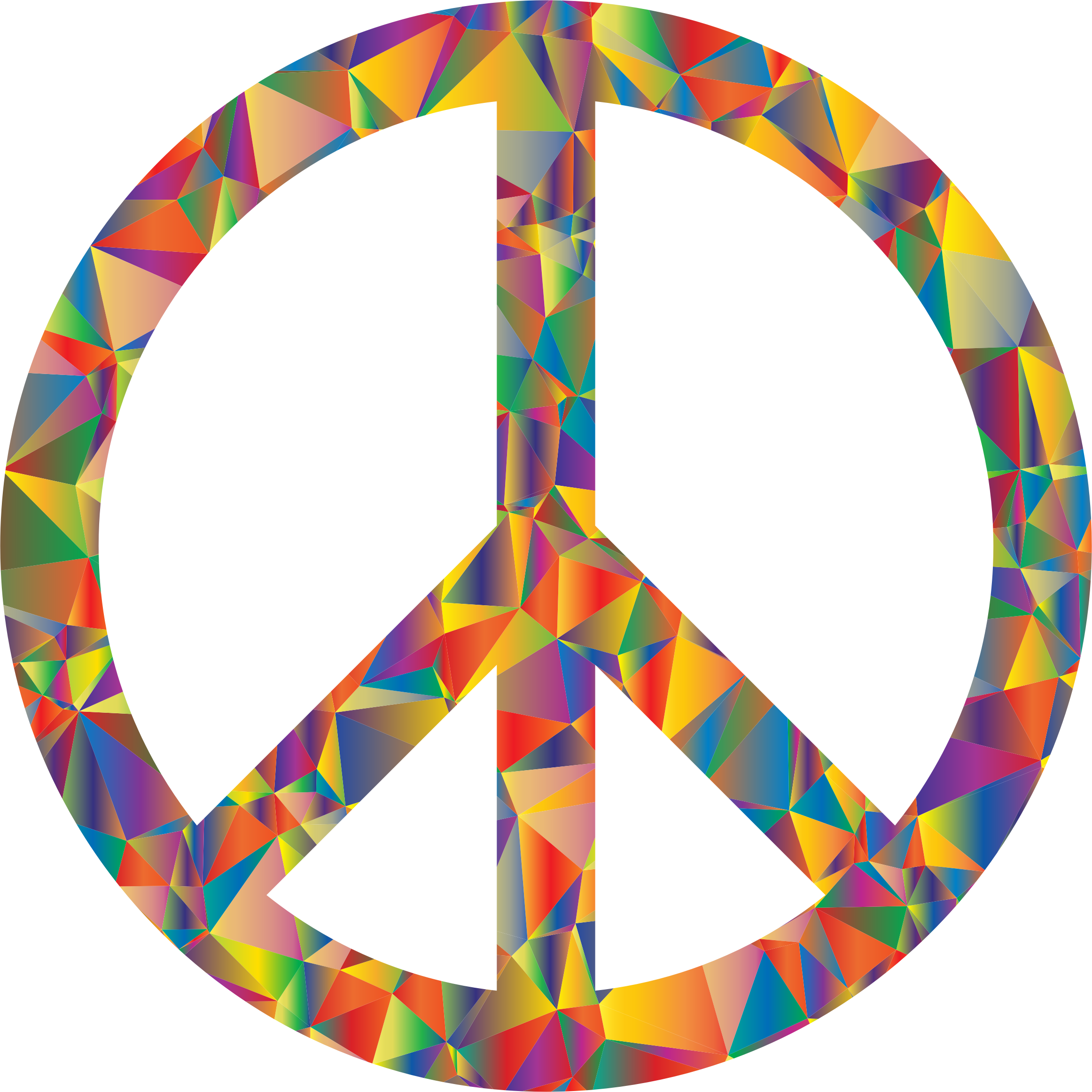 Download This Free Icons Png Design Of Low Poly Peace Symbol PNG Image ...