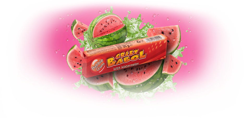 Crazy Babol Watermelon - Watermelon - Free Transparent PNG Download ...