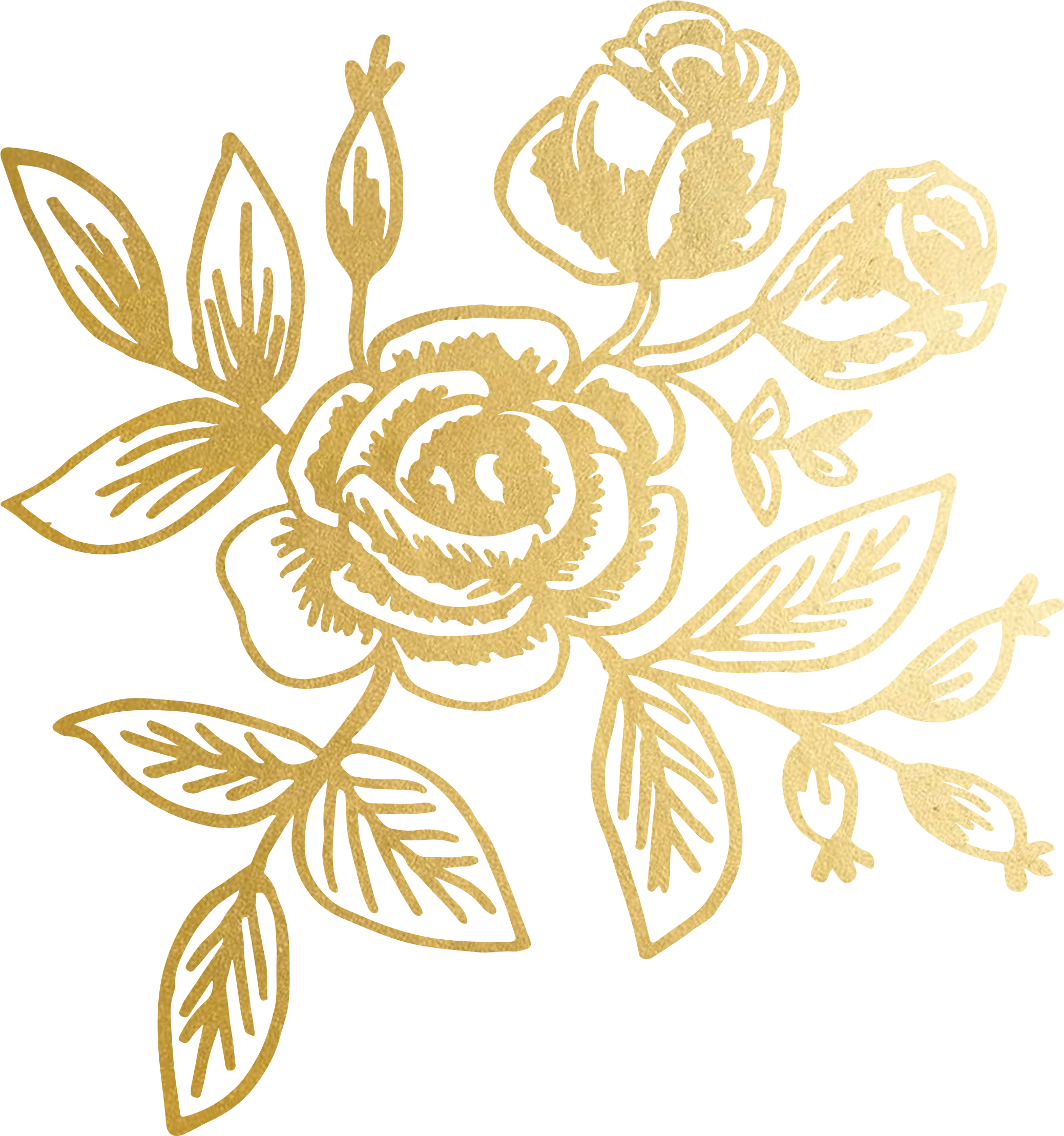 Download Gold Floral Transparent Gold Floral Pattern PNG Image With No Background PNGkey