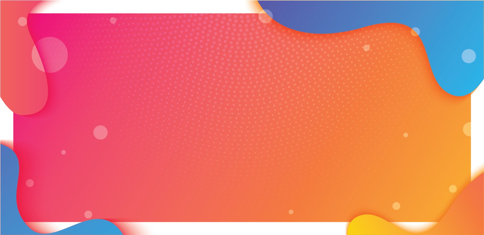 Download Pink Orange Gradient Banner White Dot With Abstract - Graphic