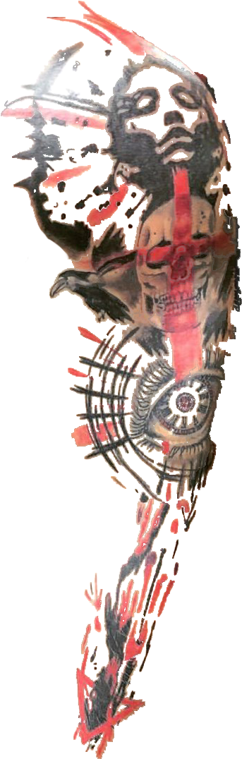 Download Crazzy Steve Arm Tattoo Sleeve Tattoo Png Image With No Background Pngkey Com