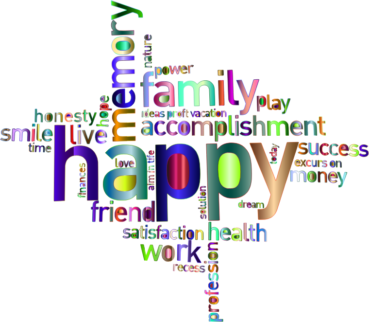 Colorful happy family logo with abstract people Vector Image