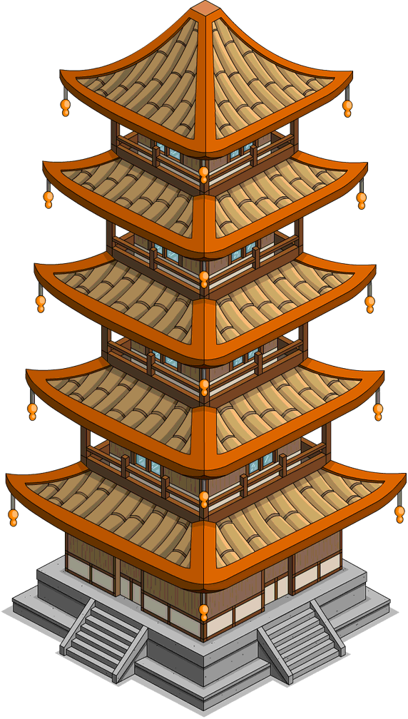 Pagoda (572x1008), Png Download