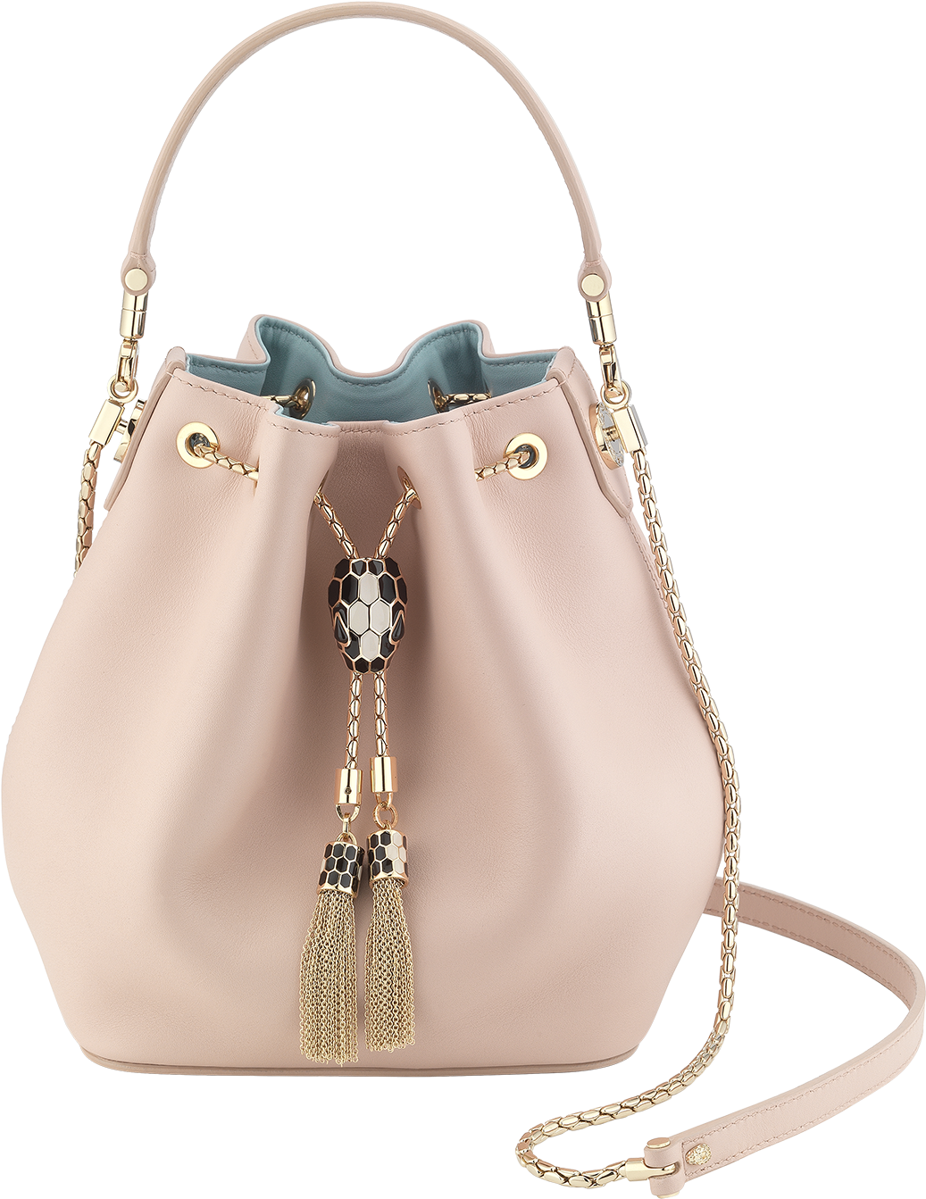 Serpenti Forever Bucket Bucket Calf Leather Pink - Shoulder Bag - Free ...