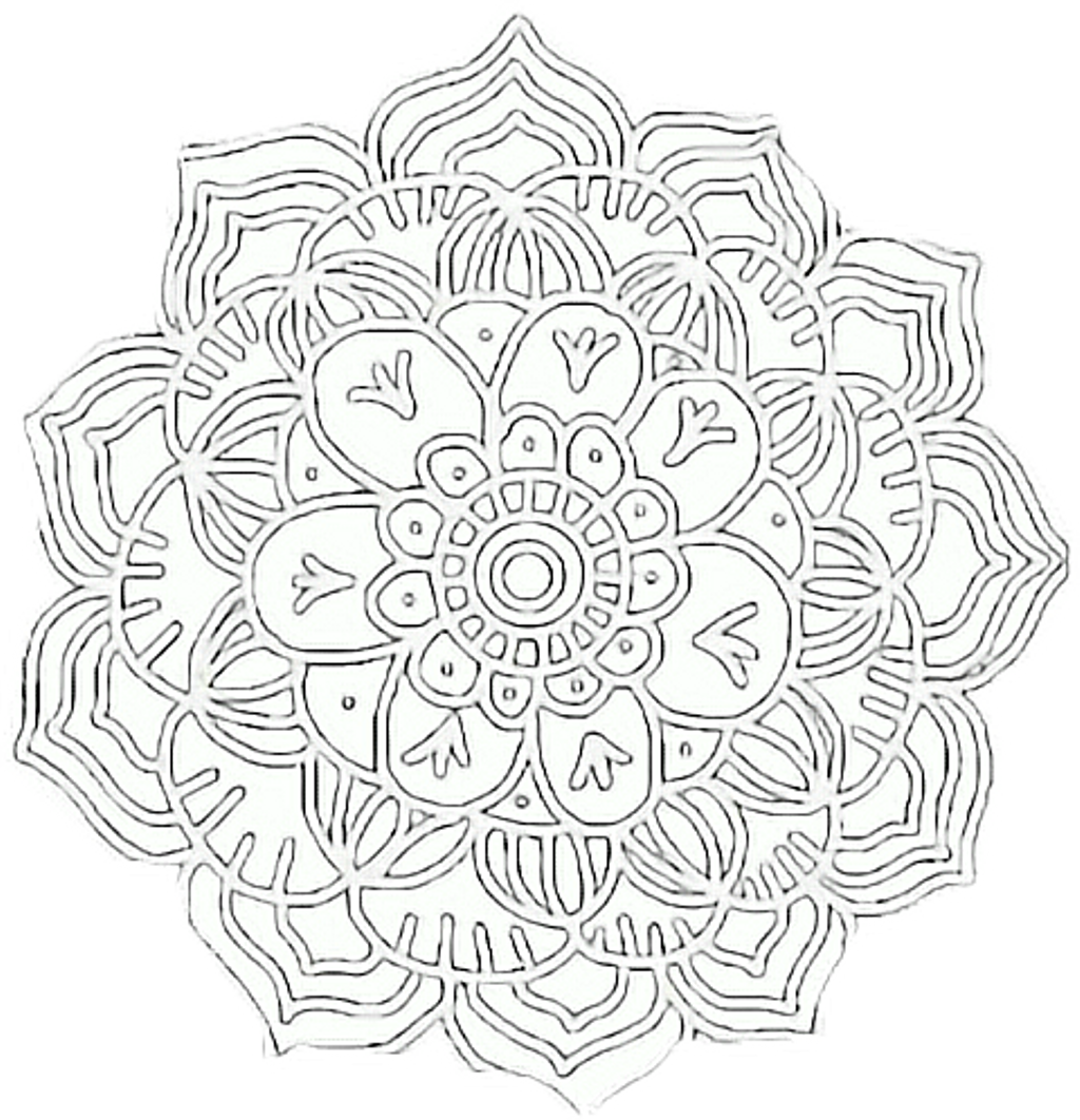 Doily Sticker - Circle (1024x1062), Png Download