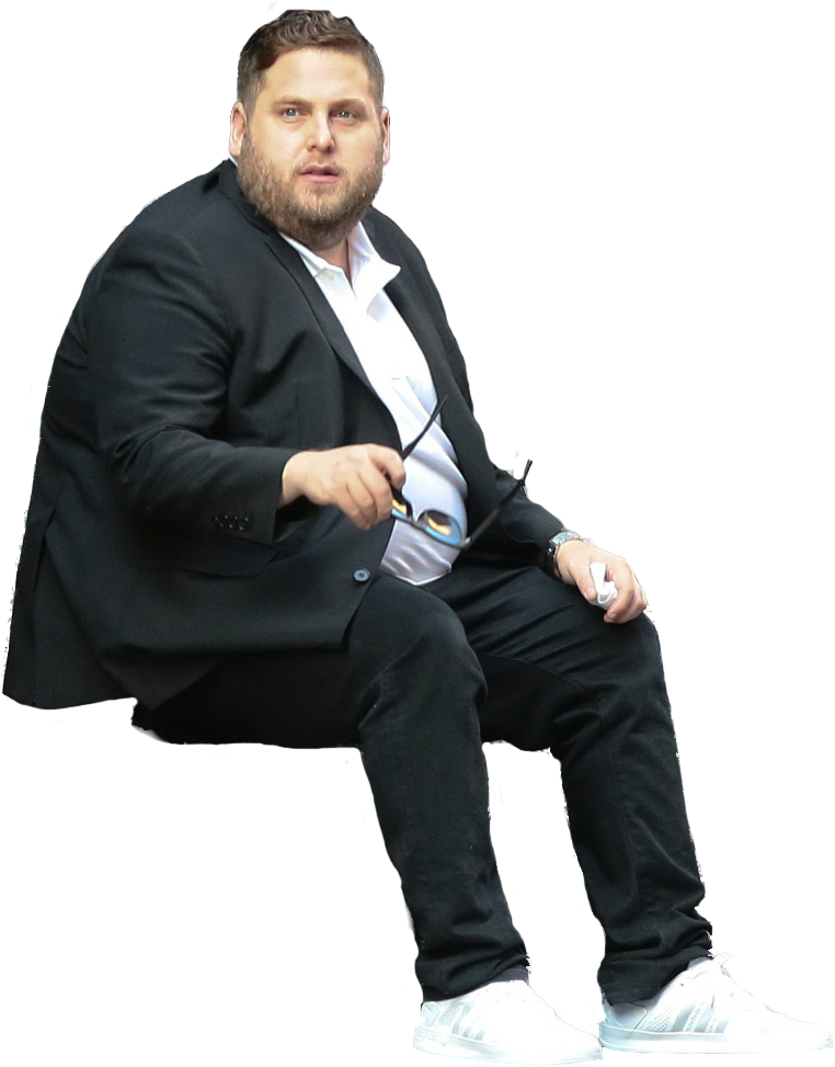 Download Jonah Hill Sits - Sitting PNG Image with No Background ...