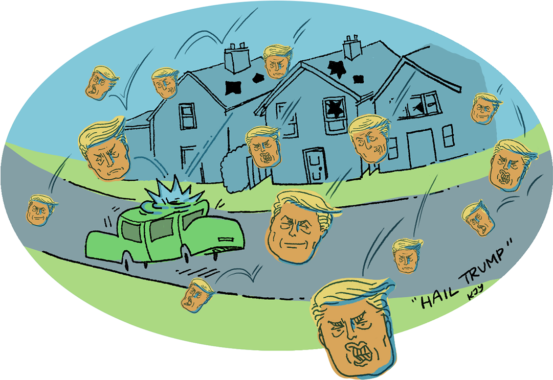 Hail Trump - Illustration (1200x862), Png Download