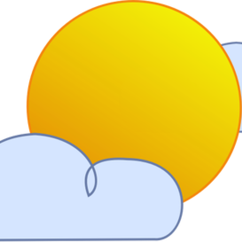 Download Gallery Of Partly Cloudy Clipart Clouds Are And Sun
