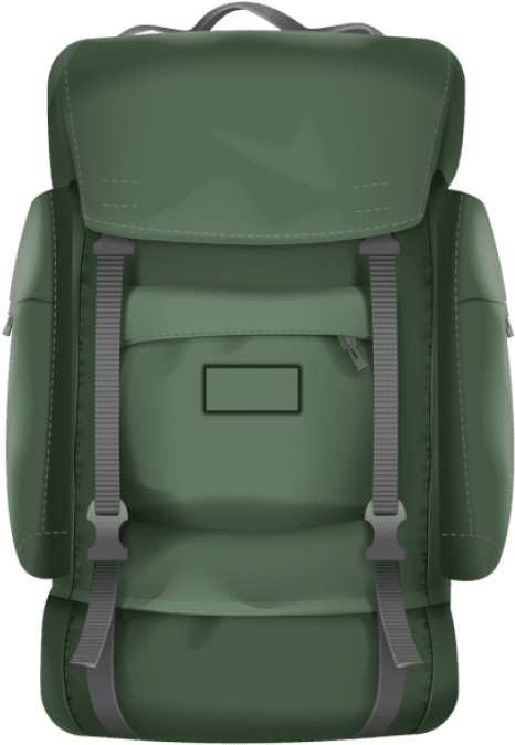 Download Tourist Backpack Clipart Png Photo - Travelling Backpack Png (480x686), Png Download