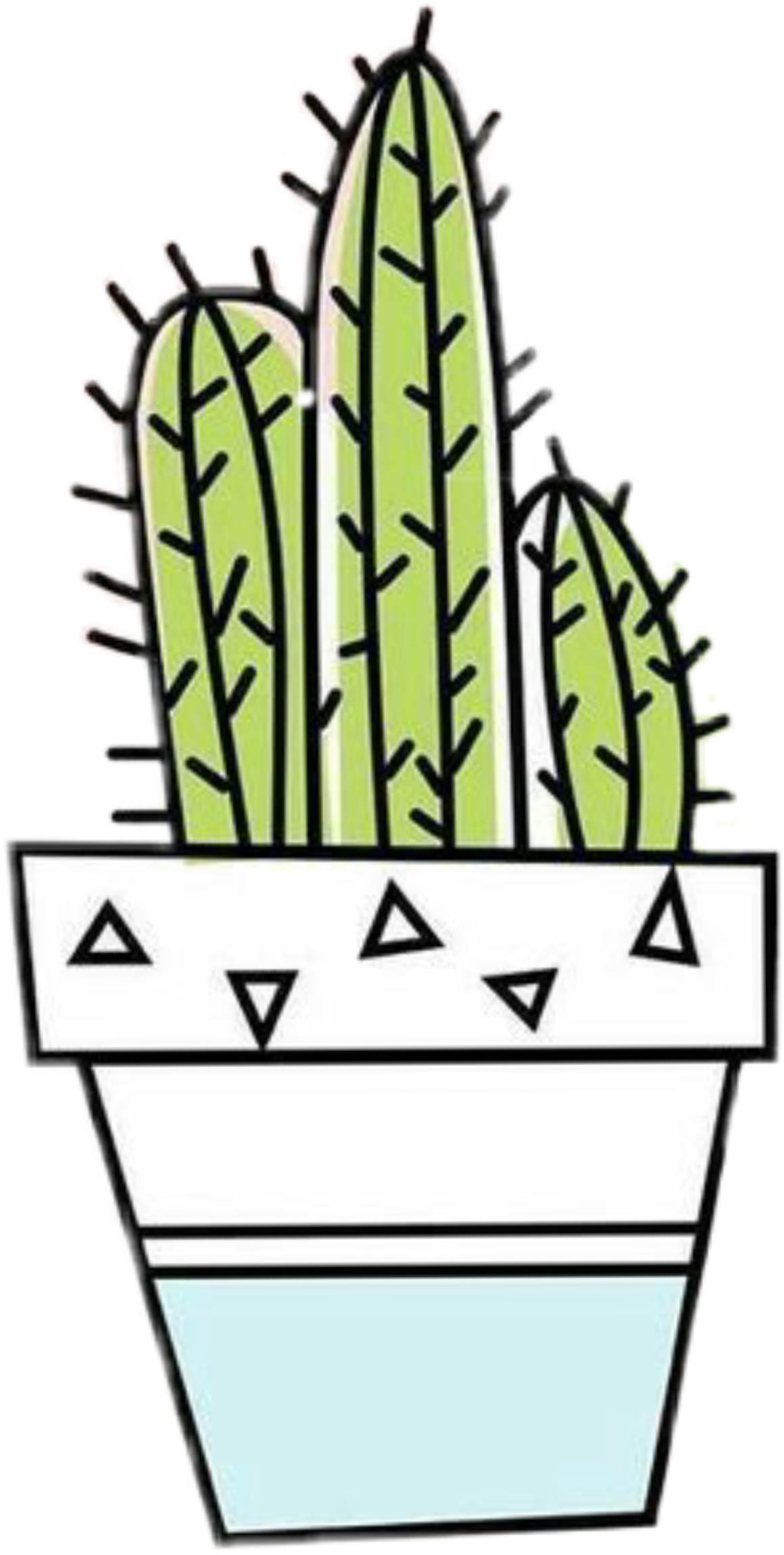 Download Cactus Doodle Drawing Tumblr Sticker Annie Png Fondos De Pantalla Para Chicas Png Image With No Background Pngkey Com