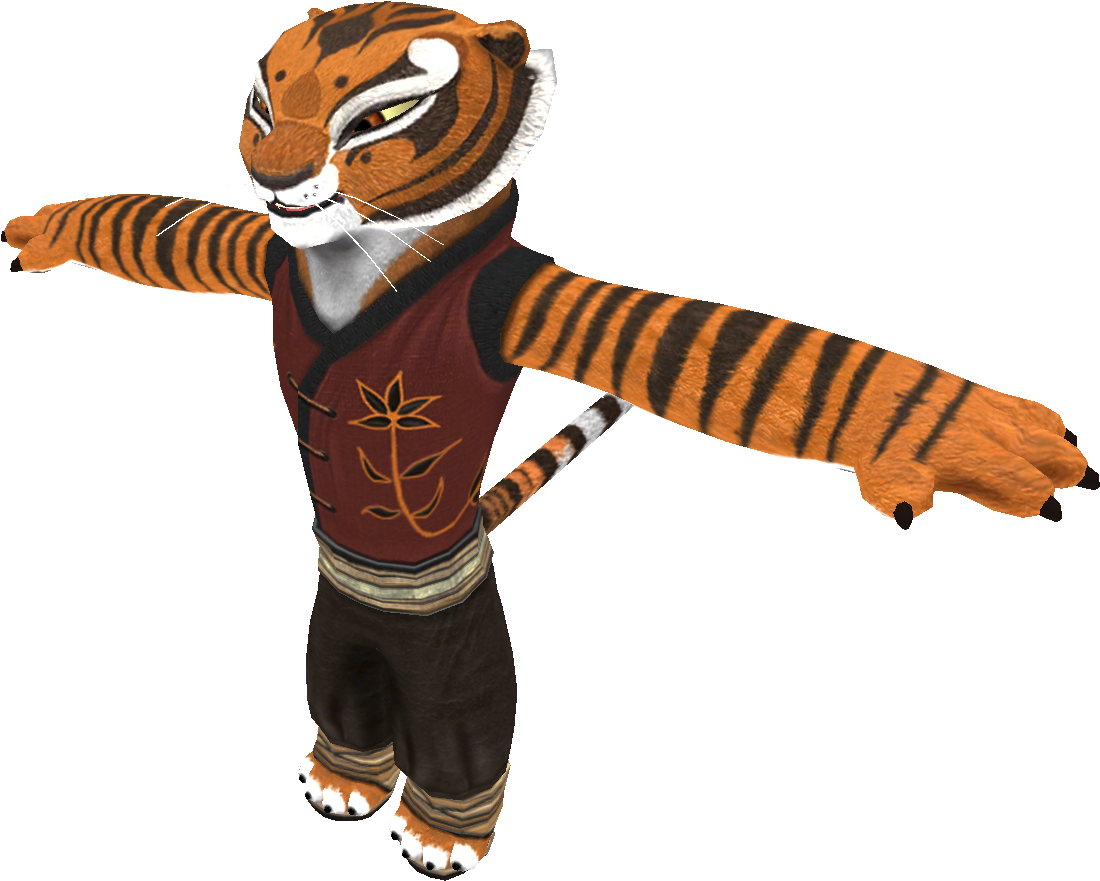 Kung Fu Panda Clipart Red Panda - Kung Fu Panda Tigress Model - Free ...