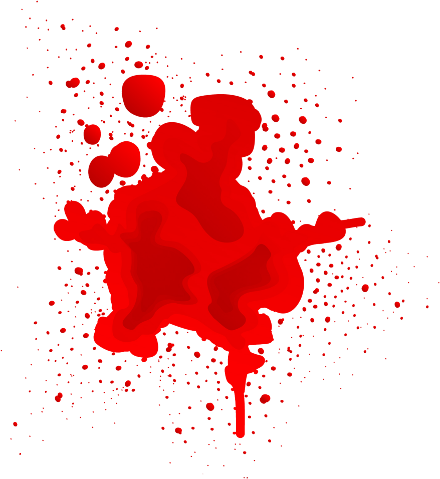 Download Halloween Vector Free Png Blood Splash - Blood In Stool From ...