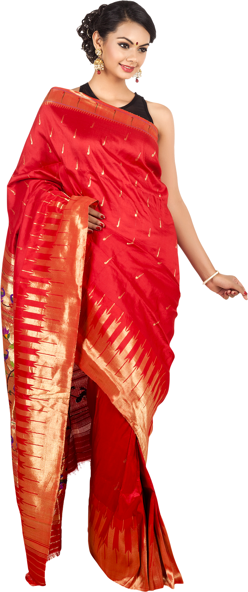 Cotton Latest Womens Green Saree at Rs 799 in Moradabad | ID: 20037384455