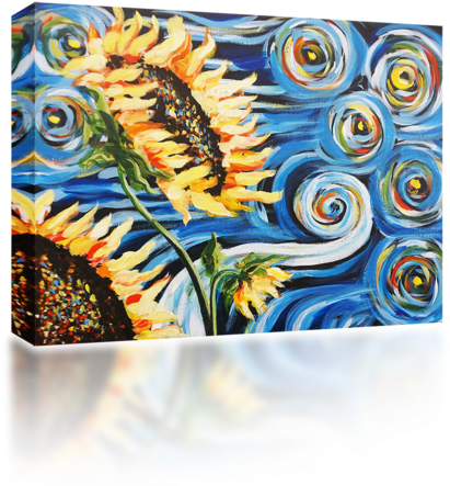 Download Sunflowers In The Wind - Floral Design PNG Image with No ...