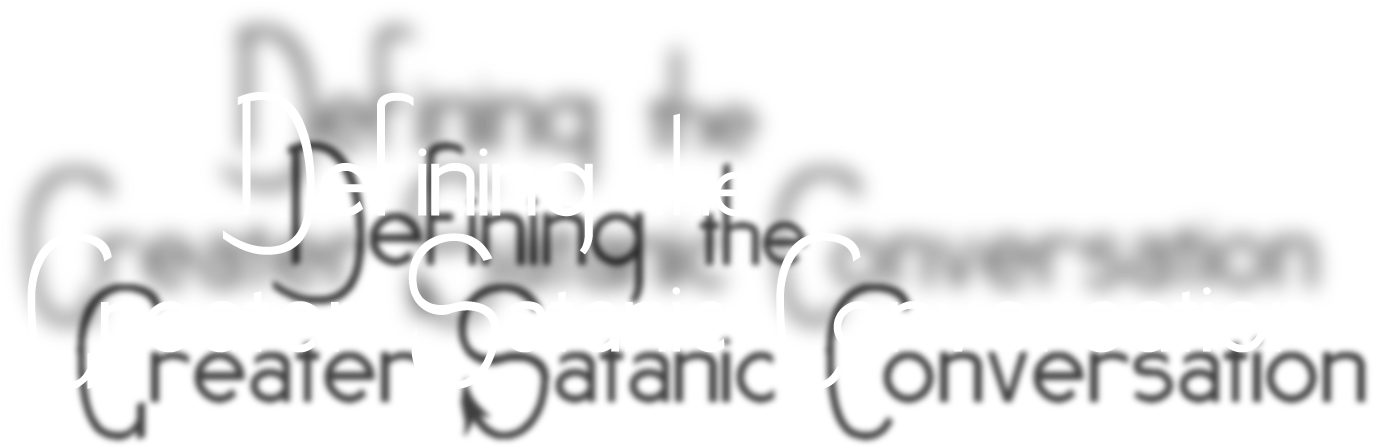 Defining The Greater Satanic Conversation - Calligraphy (1408x483), Png Download