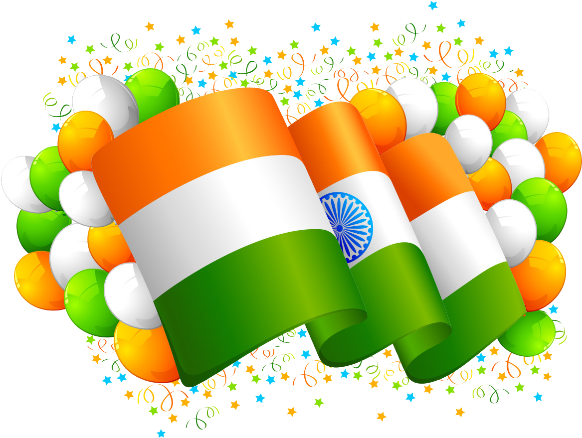 Download Clipart Indian Flag Source - Happy Independence Day 2018 PNG Image  with No Background 