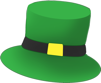 Green St Patricks Day Hat PNG Clipart Image​