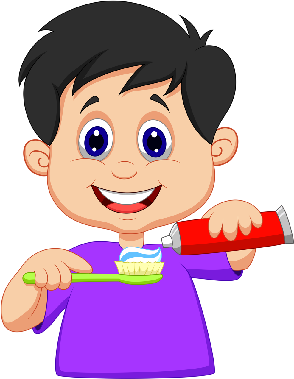 Download Tooth Brushing - Brush Your Teeth Clipart PNG Image with No ...