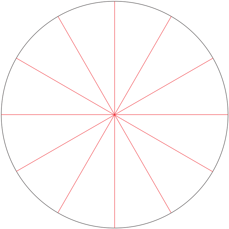 blank unit circle quadrant i