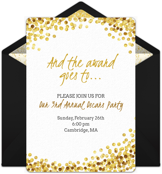 Download Free Awards Night Invitations In 2019 Oscar Party Party 