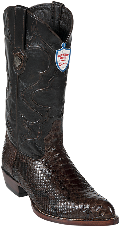 Download Wild West Burgundy Python Boots J-toe - Men's Wild West Python ...