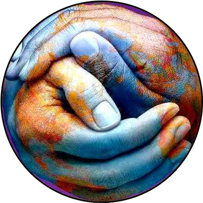 Download Community Transparent Helping Hand - Earth In Hands Logo PNG Image  with No Background 
