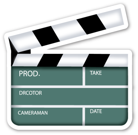 clapper board emoji