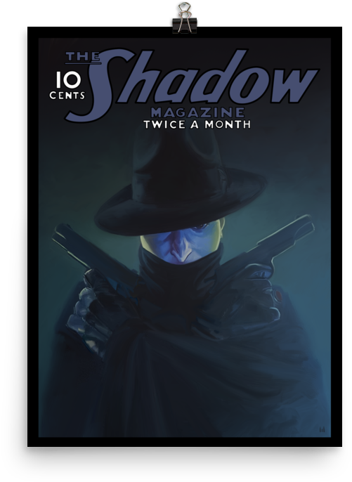 Download Image Of The Shadow Magazine Cover Print - Shadow Pulp PNG ...