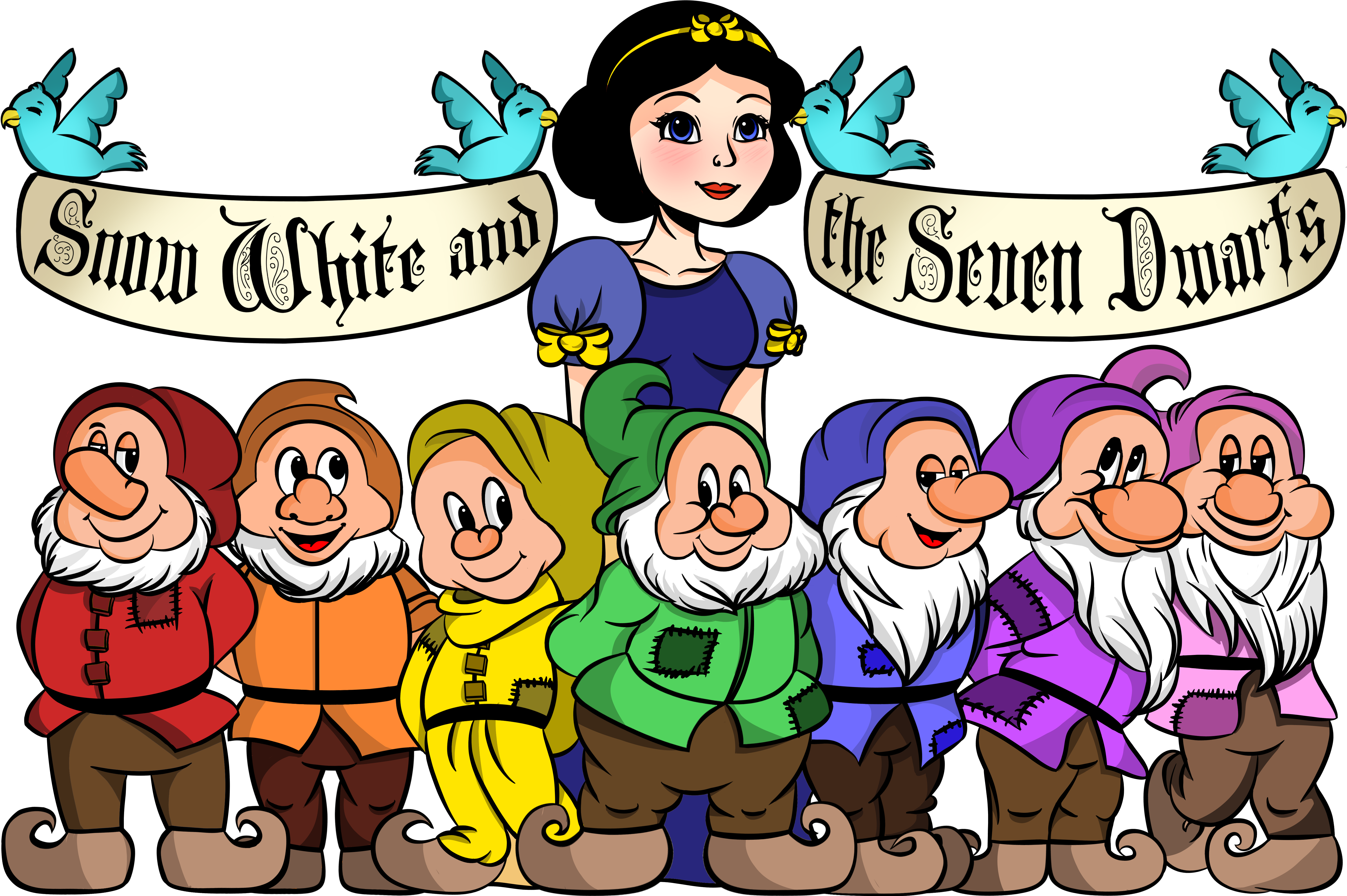 Dwarves snow white. Snow White & the Seven Dwarfs. 7 Dwarfs. Snowwhite and Seven Dwarfs логотип. Логотип Белоснежка и семь гномов.