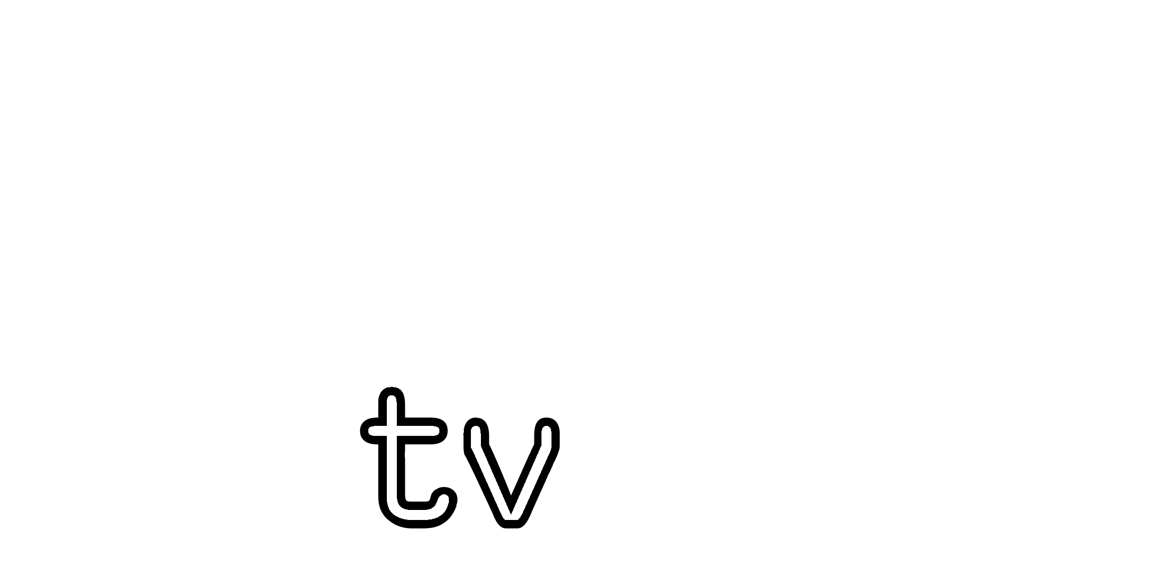 Nba Com Tv Logo Black And White (2400x2400), Png Download