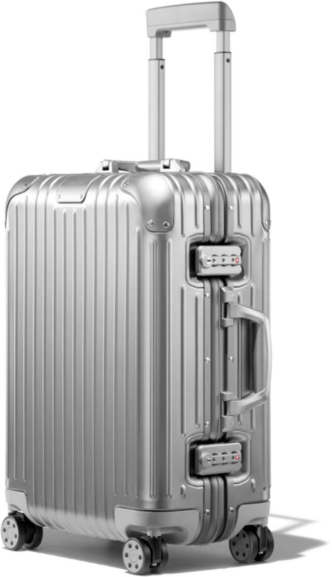 Travel Suitcase Rimowa Original Check-In Titanium PNG Images & PSDs for  Download