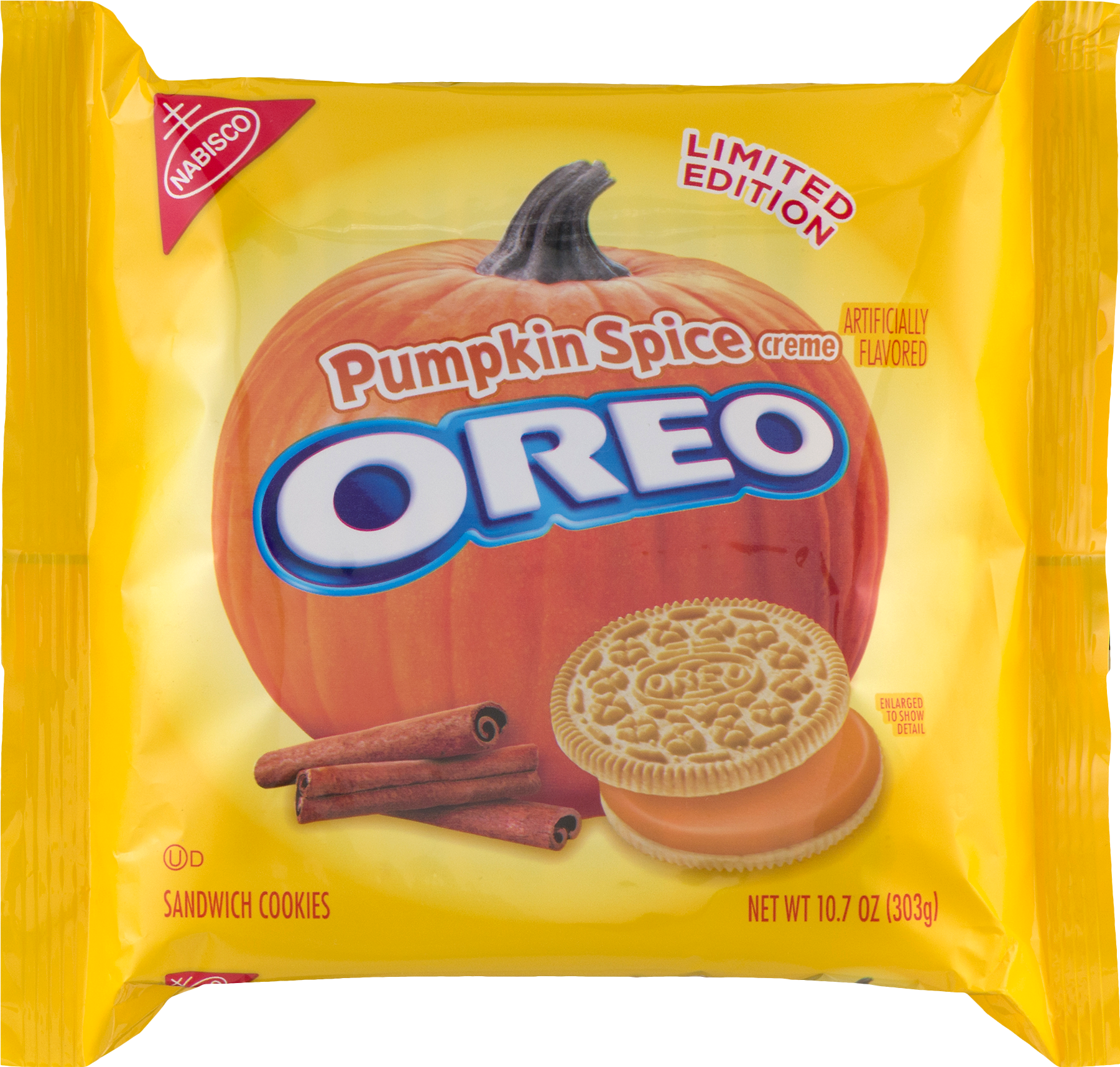 Limited Edition Nabisco Oreo Pumpkin Spice Creme Sandwich (1800x1800), Png Download