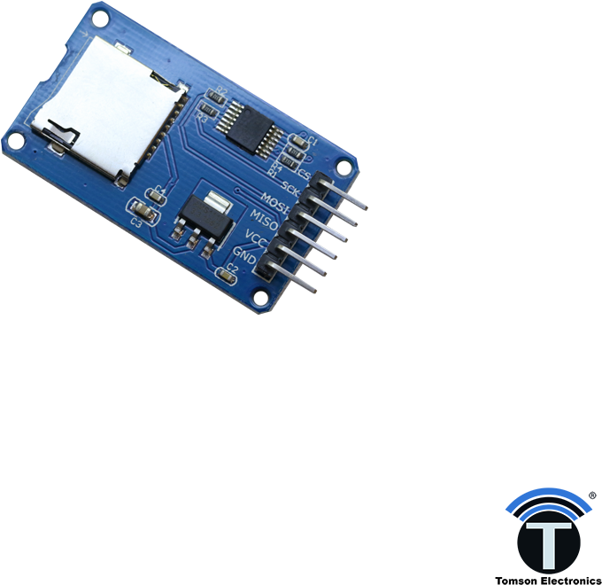 Micro Sd Card Module - Microcontroller (1024x1024), Png Download