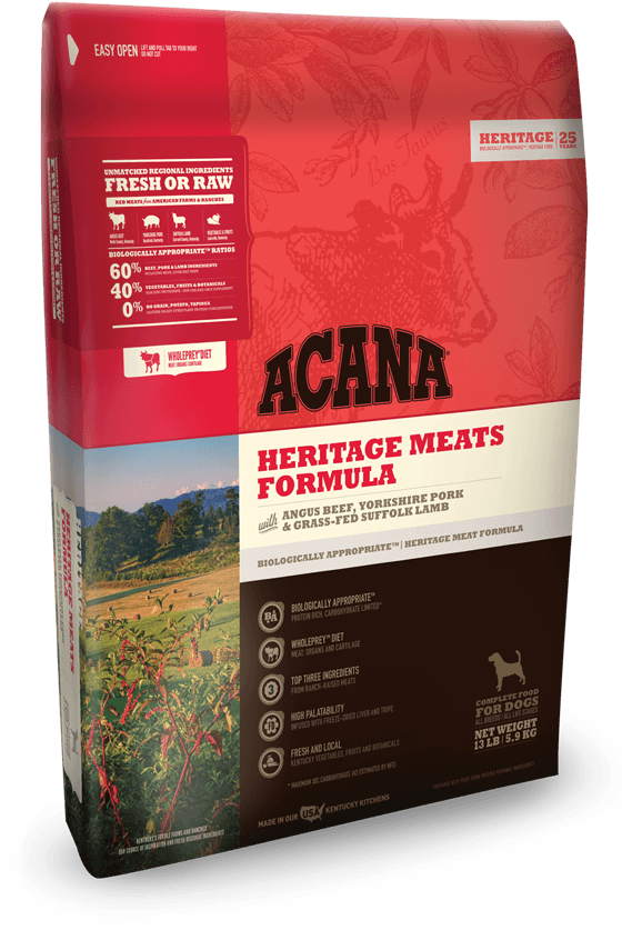 Download Ds Heritage Meats Fr Sm Temp Acana Dog Food Red Meat Png Image With No Background Pngkey Com