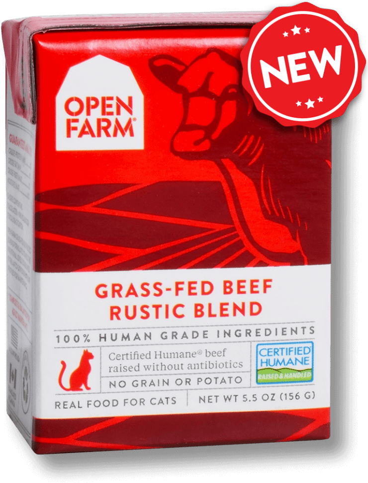 Open Farm Grain Free Grass Fed Beef Recipe Rustic Blend - Humane Farm Animal Care (759x1000), Png Download