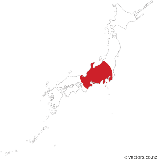 Flag Vector Map Of Japan - Flag Japanese Japan Flag Map - Free ...